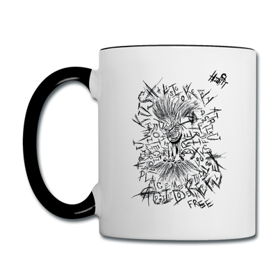 ATRIXU BLACK & WHITE COLLECTION COFFEE MUG - white/black