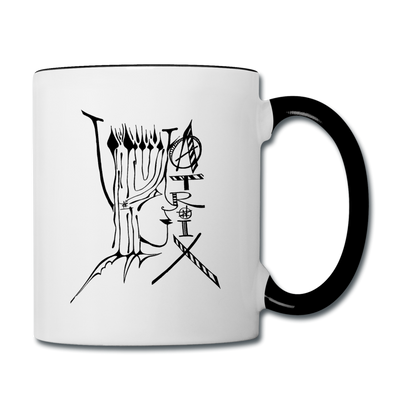 ATRIXU BLACK & WHITE COLLECTION COFFEE MUG - white/black