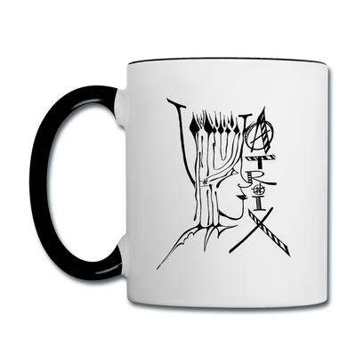 ATRIXU BLACK & WHITE COLLECTION COFFEE MUG - white/black
