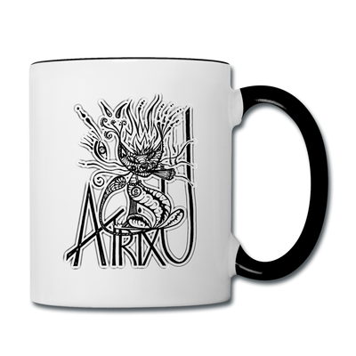 ATRIXU BLACK & WHITE COLLECTION COFFEE MUG - white/black