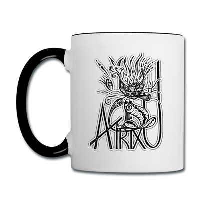 ATRIXU BLACK & WHITE COLLECTION COFFEE MUG - white/black