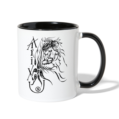 ATRIXU BLACK & WHITE COLLECTION COFFEE MUG - white/black