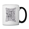 ATRIXU BLACK & WHITE COLLECTION COFFEE MUG - white/black