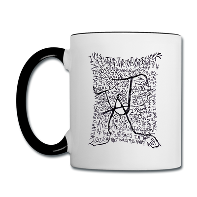ATRIXU BLACK & WHITE COLLECTION COFFEE MUG - white/black