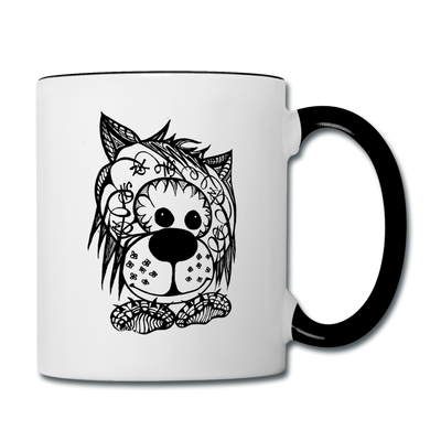 ATRIXU BLACK & WHITE COLLECTION COFFEE MUG - white/black