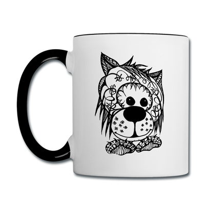 ATRIXU BLACK & WHITE COLLECTION COFFEE MUG - white/black