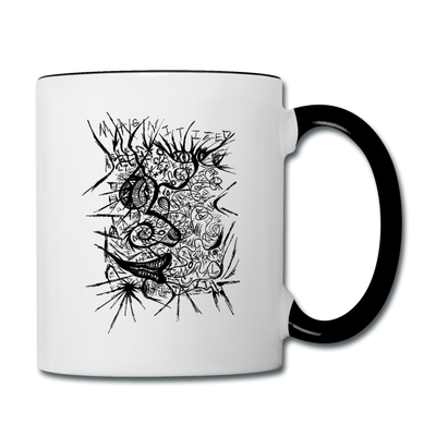 ATRIXU BLACK & WHITE COLLECTION COFFEE MUG - white/black