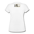BLACK & WHITE COLLECTION Women's V-Neck T-Shirt - white