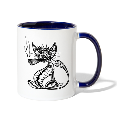 ATRIX UNIVERSE DEFINED COFFEE MUG - white/cobalt blue