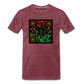 QR CODE ATRIXU COLLECTION MEN'S - heather burgundy