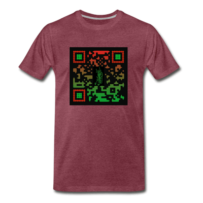 QR CODE ATRIXU COLLECTION MEN'S - heather burgundy