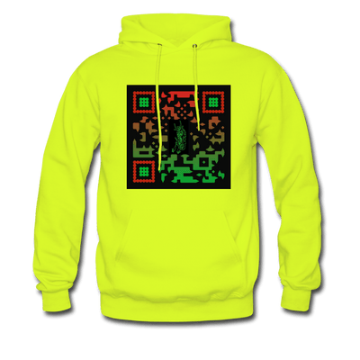 QR CODE ATRIXU HOODIE COLLECTION - safety green