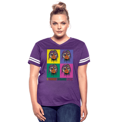 BACK YARD BOGEYS BY ATRIXU - vintage purple/white