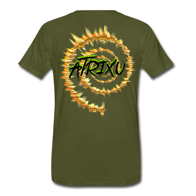 "SKELLER's VORTEX" - olive green