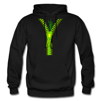 "UNZZZIPED" - black