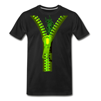 "UNZZZIPED" - black
