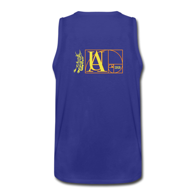 "ALL VAXXED OUT" Men’s Premium Tank - royal blue