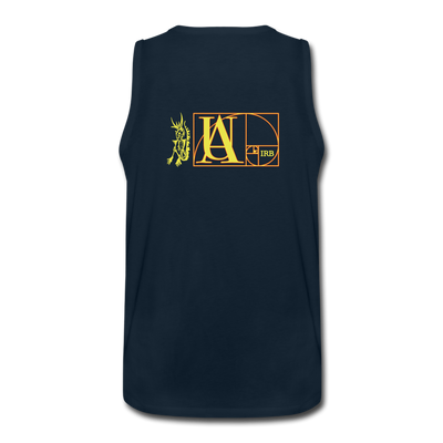 "ALL VAXXED OUT" Men’s Premium Tank - deep navy