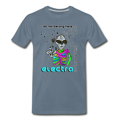 I DO NOT BELONG HERE - ELECTRA - steel blue