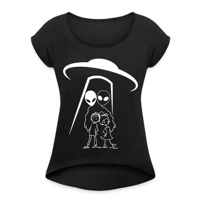 OBDUCTION Women's Roll Cuff T-Shirt - black
