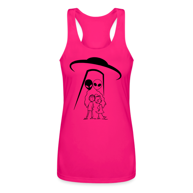 OBDUCTION Women’s Performance Racerback Tank Top - hot pink