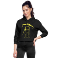 OBDUCTION Women's Cropped Summer Hoodie - deep heather