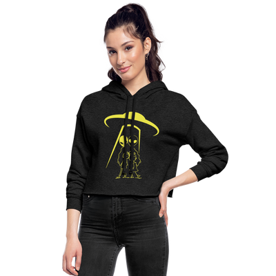 OBDUCTION Women's Cropped Summer Hoodie - deep heather