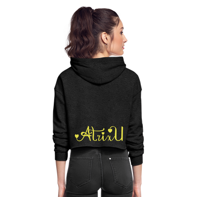 OBDUCTION Women's Cropped Summer Hoodie - deep heather