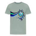 LYD COLLECTION "Zafira" Men's Premium T-Shirt - steel green