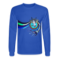 LYD COLLECTION "ZAFIRA" Men's Long Sleeve T-Shirt - royal blue
