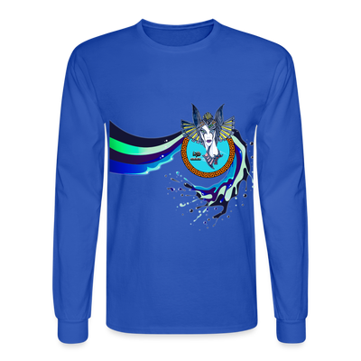 LYD COLLECTION "ZAFIRA" Men's Long Sleeve T-Shirt - royal blue