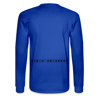 LYD COLLECTION "ZAFIRA" Men's Long Sleeve T-Shirt - royal blue