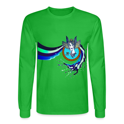 LYD COLLECTION "ZAFIRA" Men's Long Sleeve T-Shirt - bright green