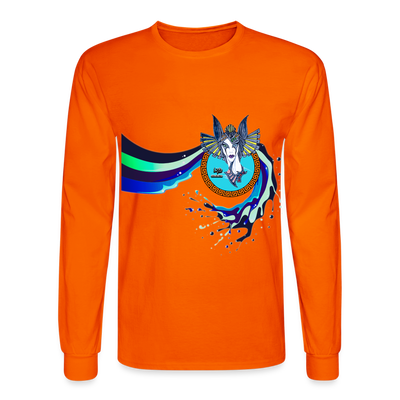 LYD COLLECTION "ZAFIRA" Men's Long Sleeve T-Shirt - orange