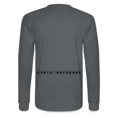 LYD COLLECTION "ZAFIRA" Men's Long Sleeve T-Shirt - charcoal