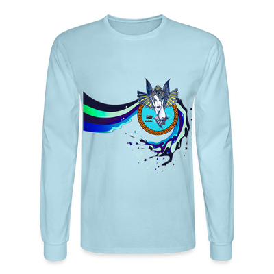 LYD COLLECTION "ZAFIRA" Men's Long Sleeve T-Shirt - powder blue