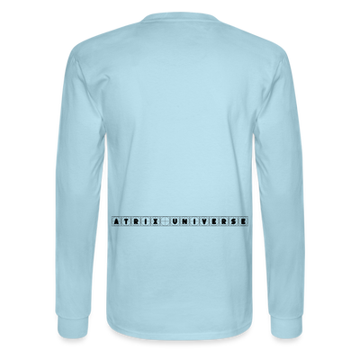 LYD COLLECTION "ZAFIRA" Men's Long Sleeve T-Shirt - powder blue