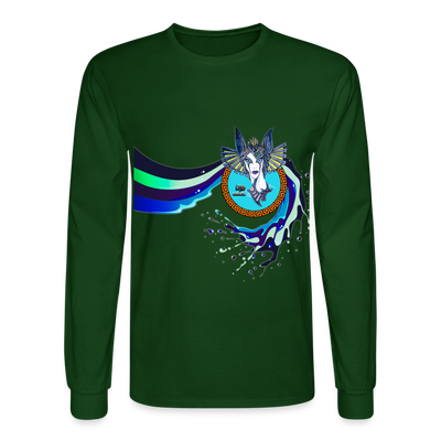 LYD COLLECTION "ZAFIRA" Men's Long Sleeve T-Shirt - forest green