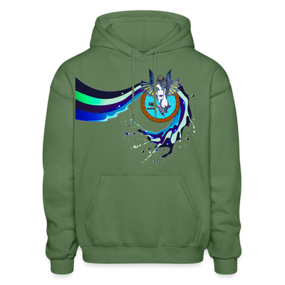 LYD COLLECTION "ZAFIRA" Gildan Heavy Blend Adult Hoodie - military green
