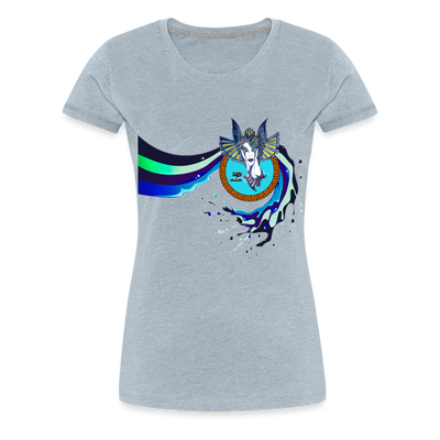 LYD COLLECTION "ZAFIRA" Women’s Premium T-Shirt - heather ice blue