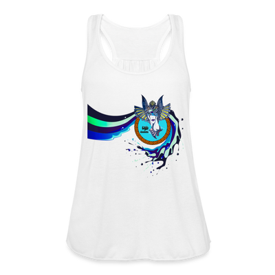 LYD COLLECTION "ZAFIRA" Women's Flowy Tank Top by Bella - white