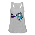 LYD COLLECTION "ZAFIRA" Women's Flowy Tank Top by Bella - heather gray