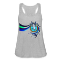 "Zafira" Women's Flowy Tank Top by Bella - heather gray