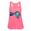 "Zafira" Women's Flowy Tank Top by Bella - neon pink