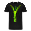 "UNZZZIPED" Men's Premium T-Shirt - black